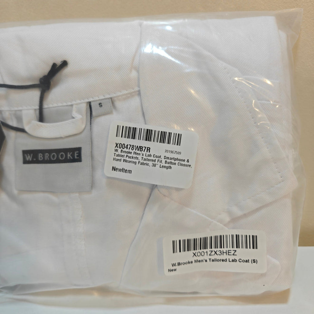 C79 - Men's Lab Coat – Slim fit, durable fabric, professional medical coat, smartphone and tablet pocket
