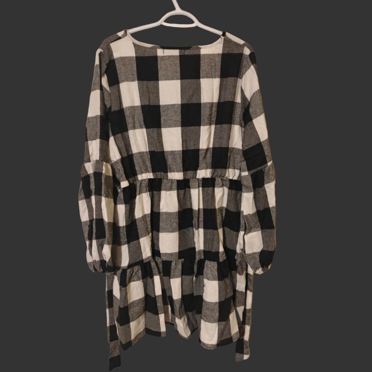 C8 - ROYLAMP Women's Tunic Dresses Long Sleeve V Neck XL