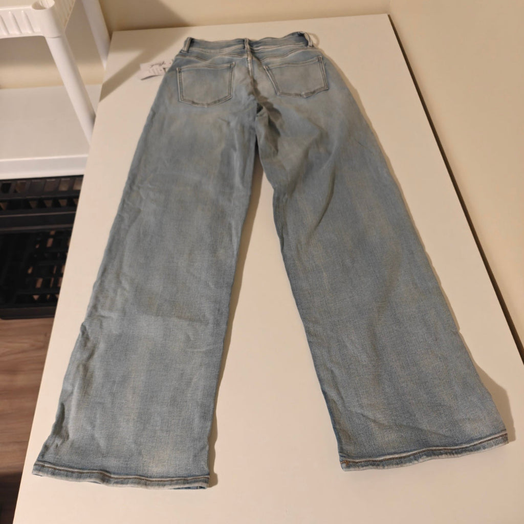 C9 - OFLUCK Women's Wide Leg Mid High Waisted Stretchy Baggy Jeans Size 2