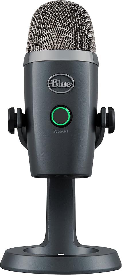 E1 - Blue Yeti Nano Premium USB Mic for Recording and Streaming, Shadow Grey (Renewed)