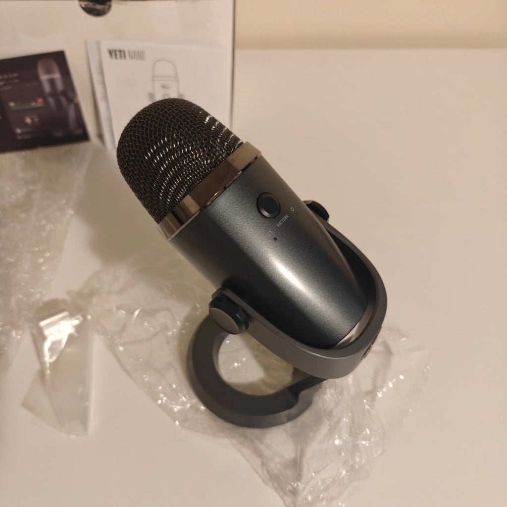 E1 - Blue Yeti Nano Premium USB Mic for Recording and Streaming, Shadow Grey (Renewed)