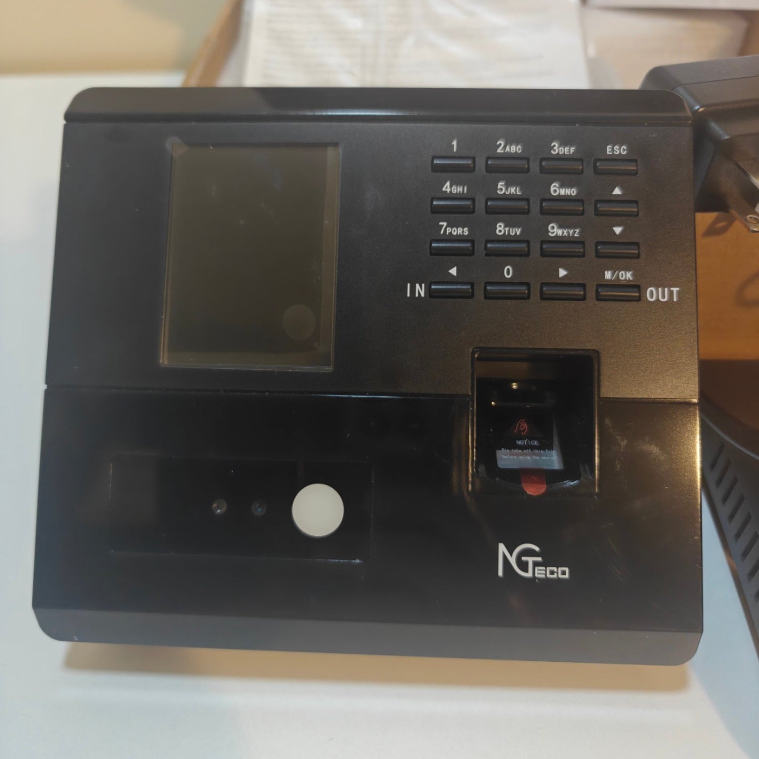 E5 - NGTeco Time Clock for Small Business, 4-in-1 Employee Attendance Machine with Face, Fingerprint, RFID Card & PIN Code, 2.4GHz WiFi, Mobile App Control for iOS Android, Shift Management, No Monthly Fee