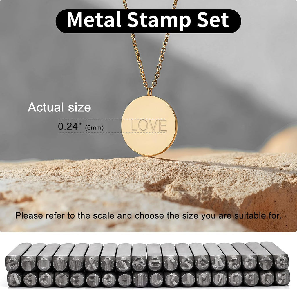 H00 - 36PCS Steel Number and Letter Stamp Punch Tool 6mm
