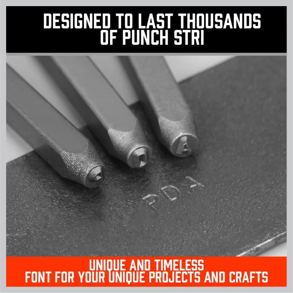H00 - 36PCS Steel Number and Letter Stamp Punch Tool 6mm