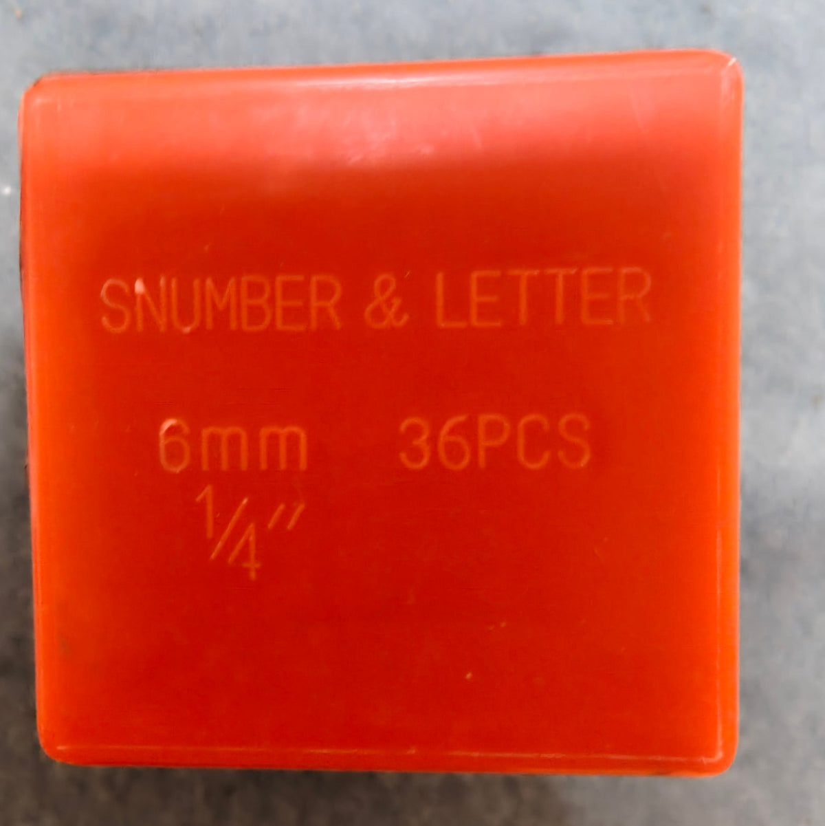 H00 - 36PCS Steel Number and Letter Stamp Punch Tool 6mm