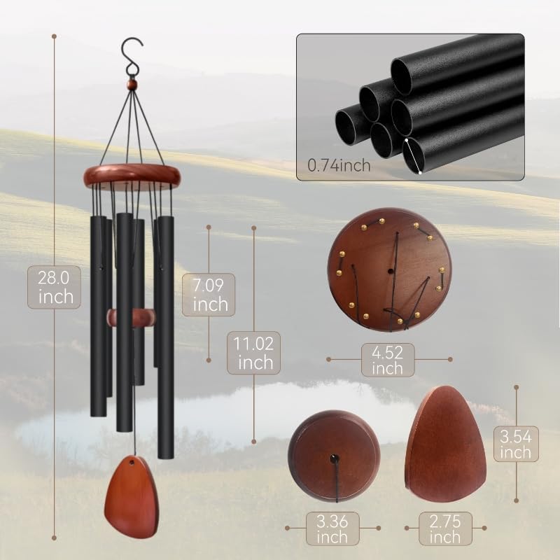 H21 - 28" Wind Chimes for Outside