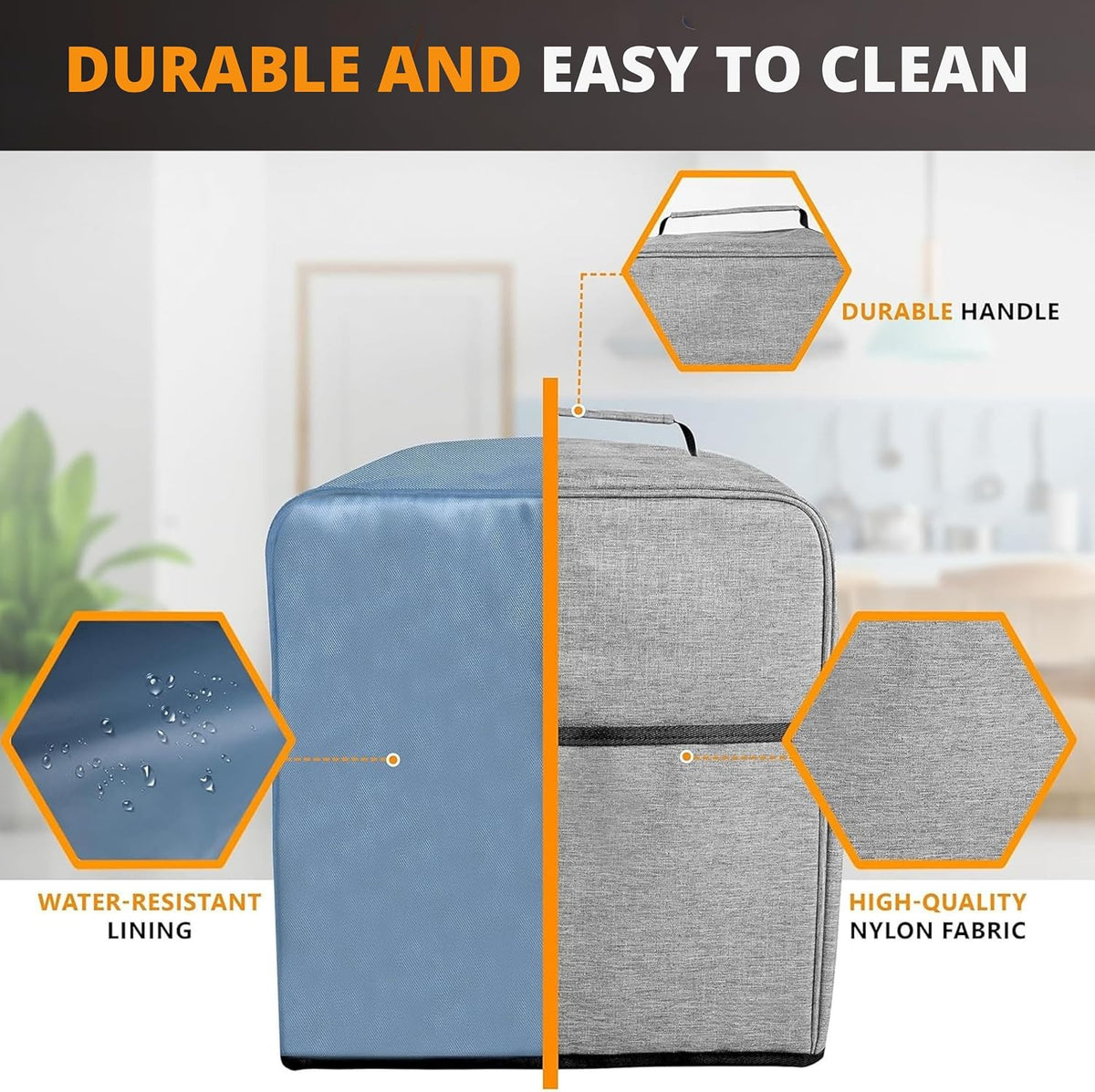 H22 - KSESTOR Bartesian Cover - Waterproof Dust Cover - 3 Pockets - Grey