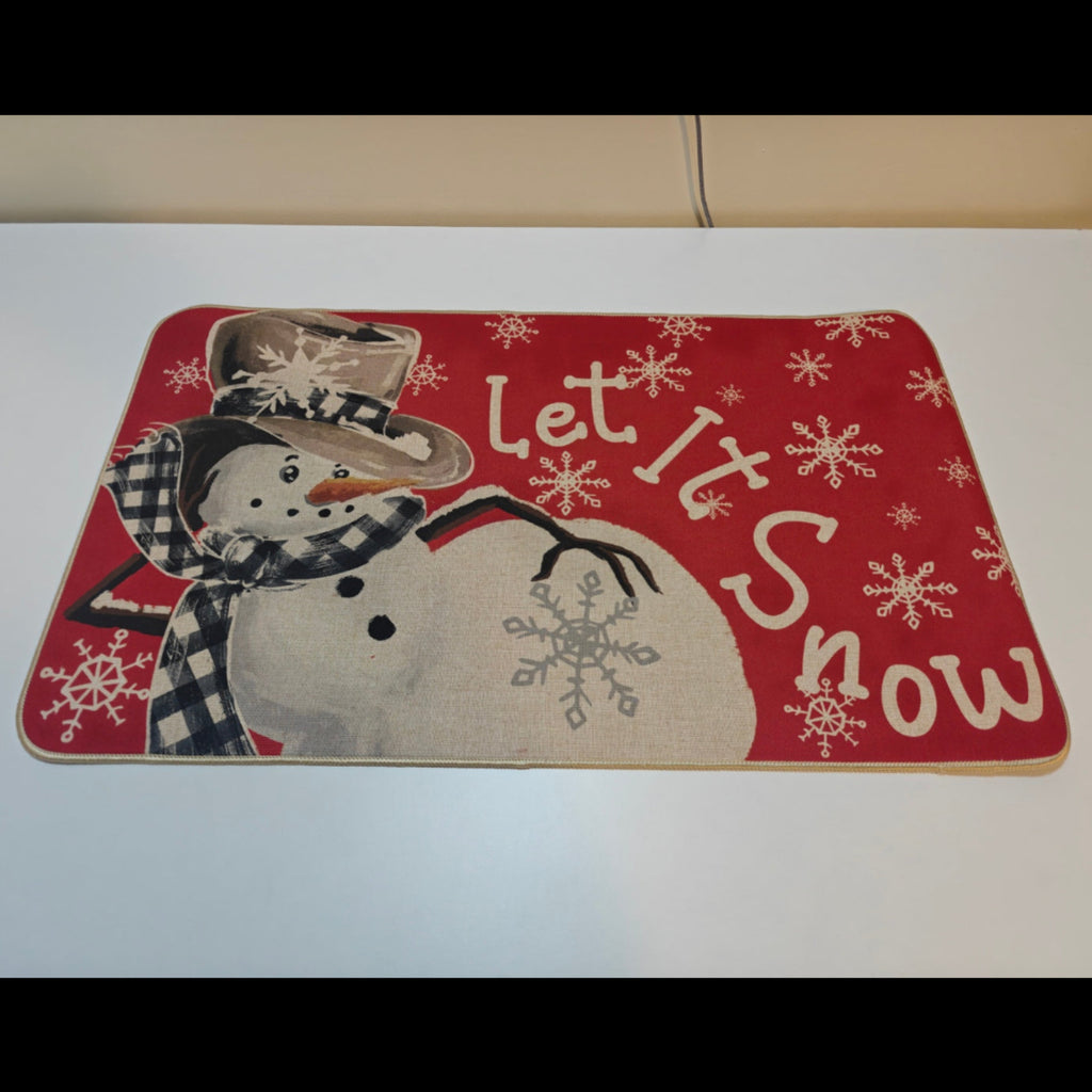 H23 - Artoid Fashion Decorative Doormat Snowman "Let it Snow"