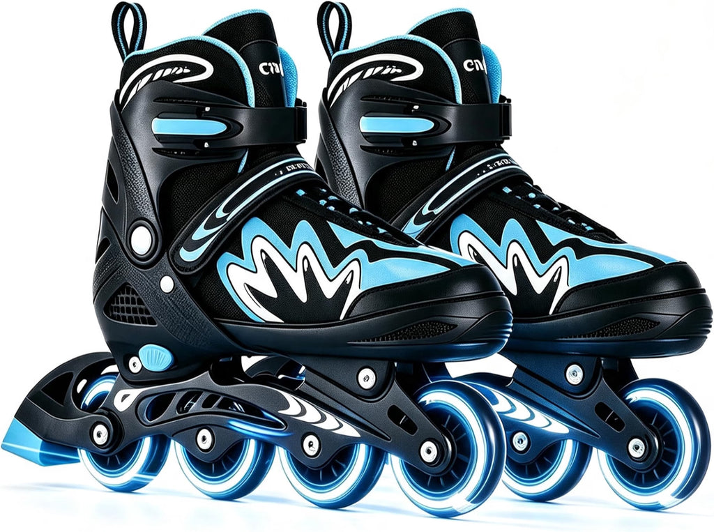 H28 - TOMSHOO Kids Inline Skates with Full Light Up Wheels
