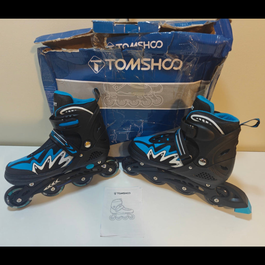 H28 - TOMSHOO Kids Inline Skates with Full Light Up Wheels