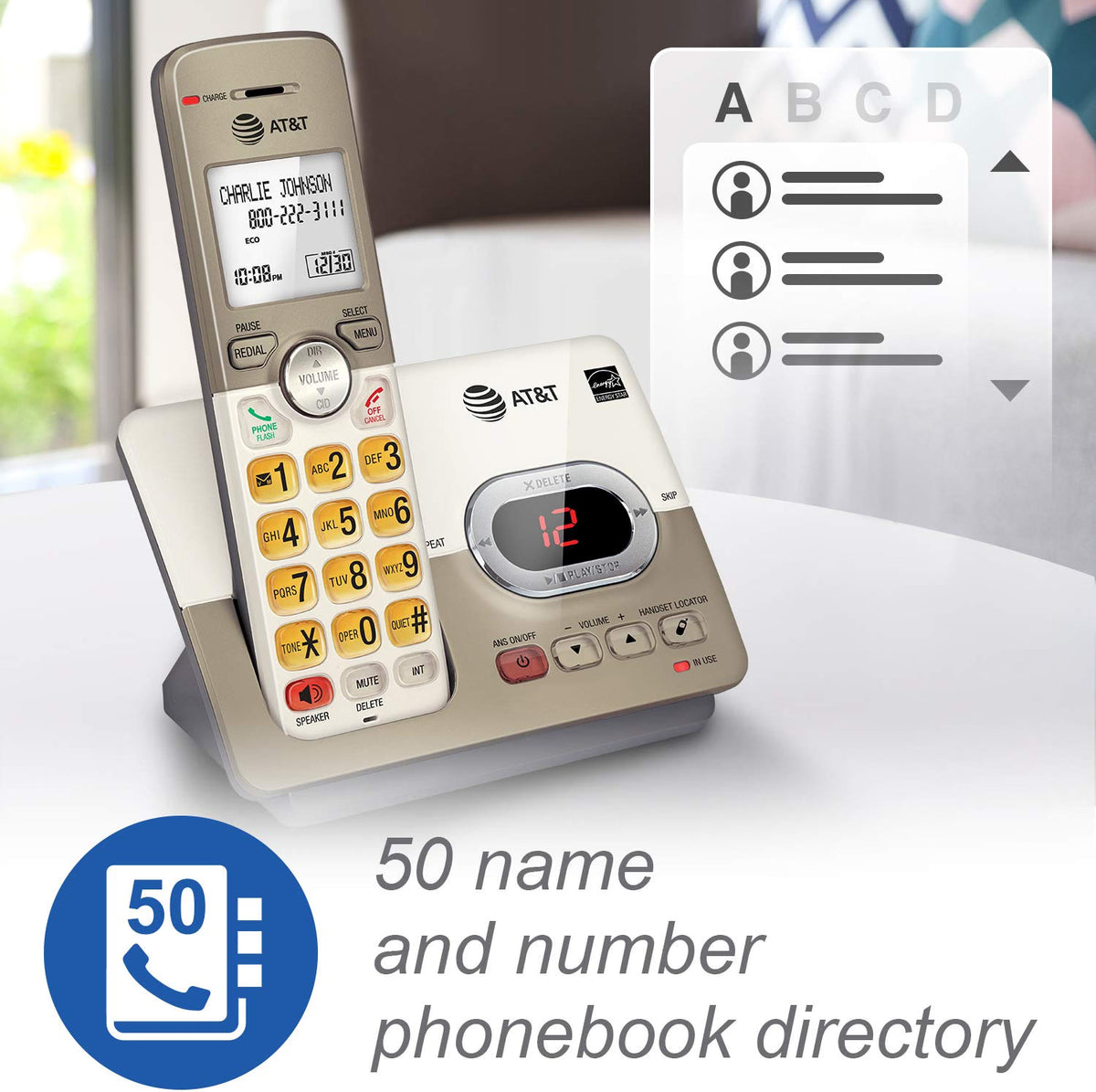 H30 - AT&T EL52203 2-Handsets Cordless Phone System with Answering System