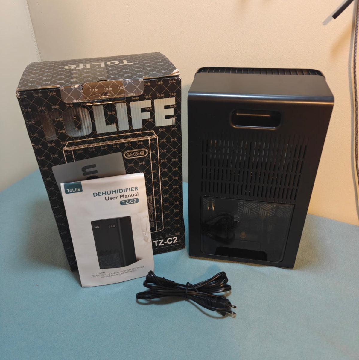 H34 - ToLife Dehumidifier, 1000 Sq Ft 95 oz Tank with Sleep Mode, Auto Shutoff