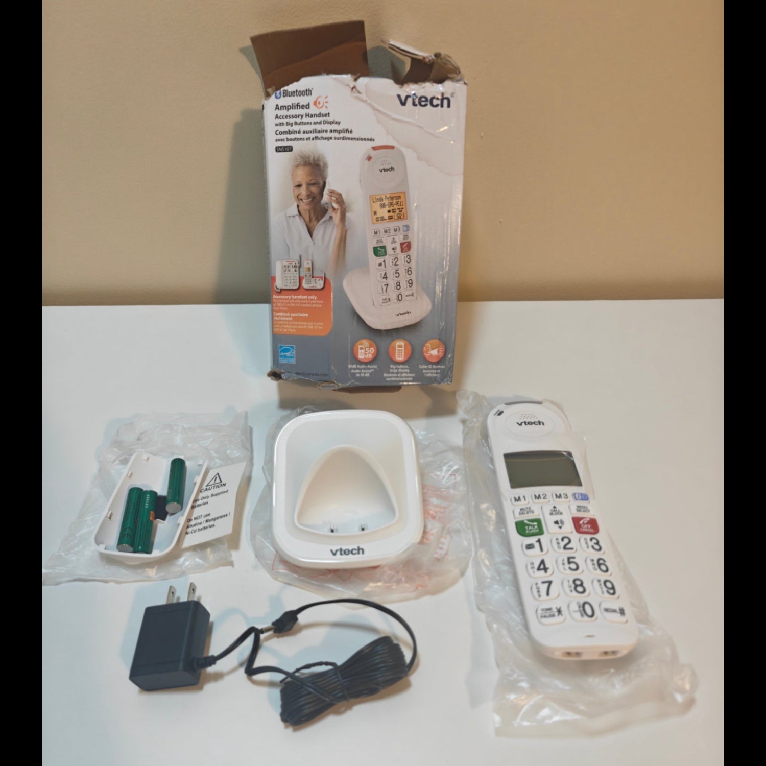 H6 - VTech SN5107 Accessory Handset for The SN5127 or SN5147 Bases (Sold Separately)
