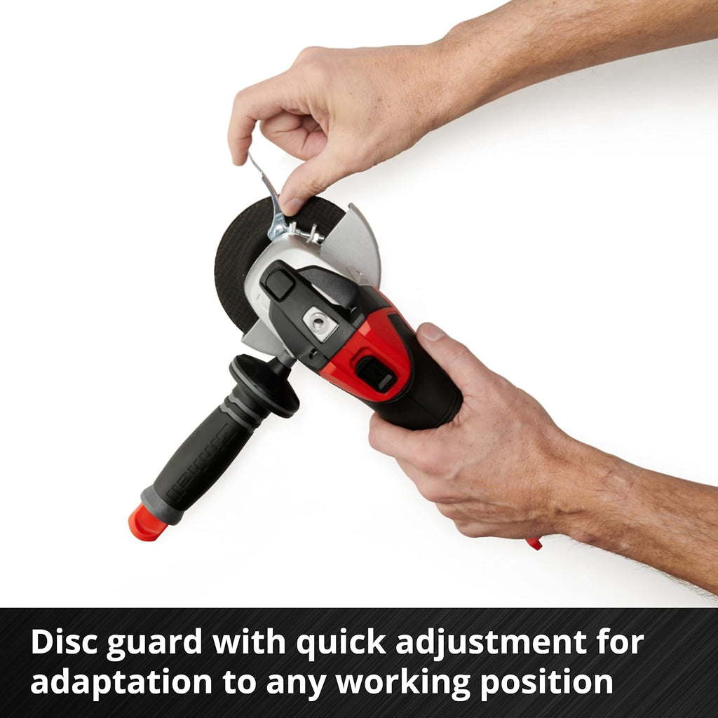 H7 - Einhell 4431122 Cordless 4-1/2" Angle Grinder TE-AG 18/115 Li-Solo Power X-Change (18V, 4-1/2" disc diameter, 1.1" cutting depth, soft start, without cutting disc.