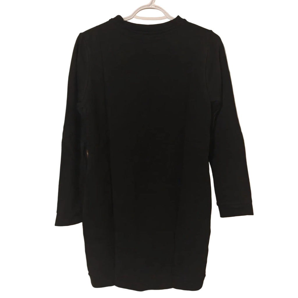 C13 - Women Crewneck Sweatshirt Dress Long Sleeve Casual Mini Dresses Pullover Pockets