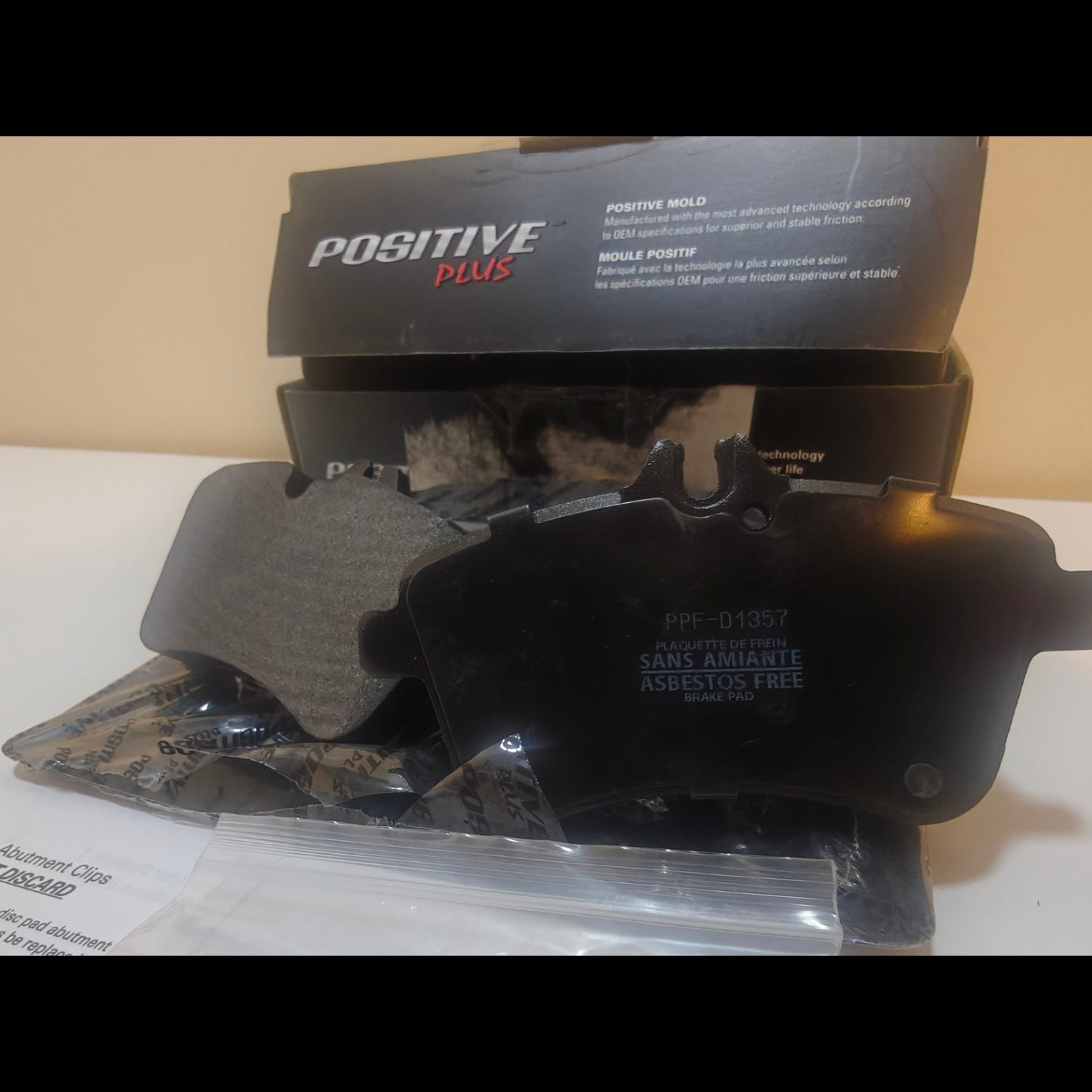 A14 - Front Semi Metallic Pads by POSITIVE PLUS - PPF-D1357 Replacement For 2006-2011 Mercedes-Benz B200