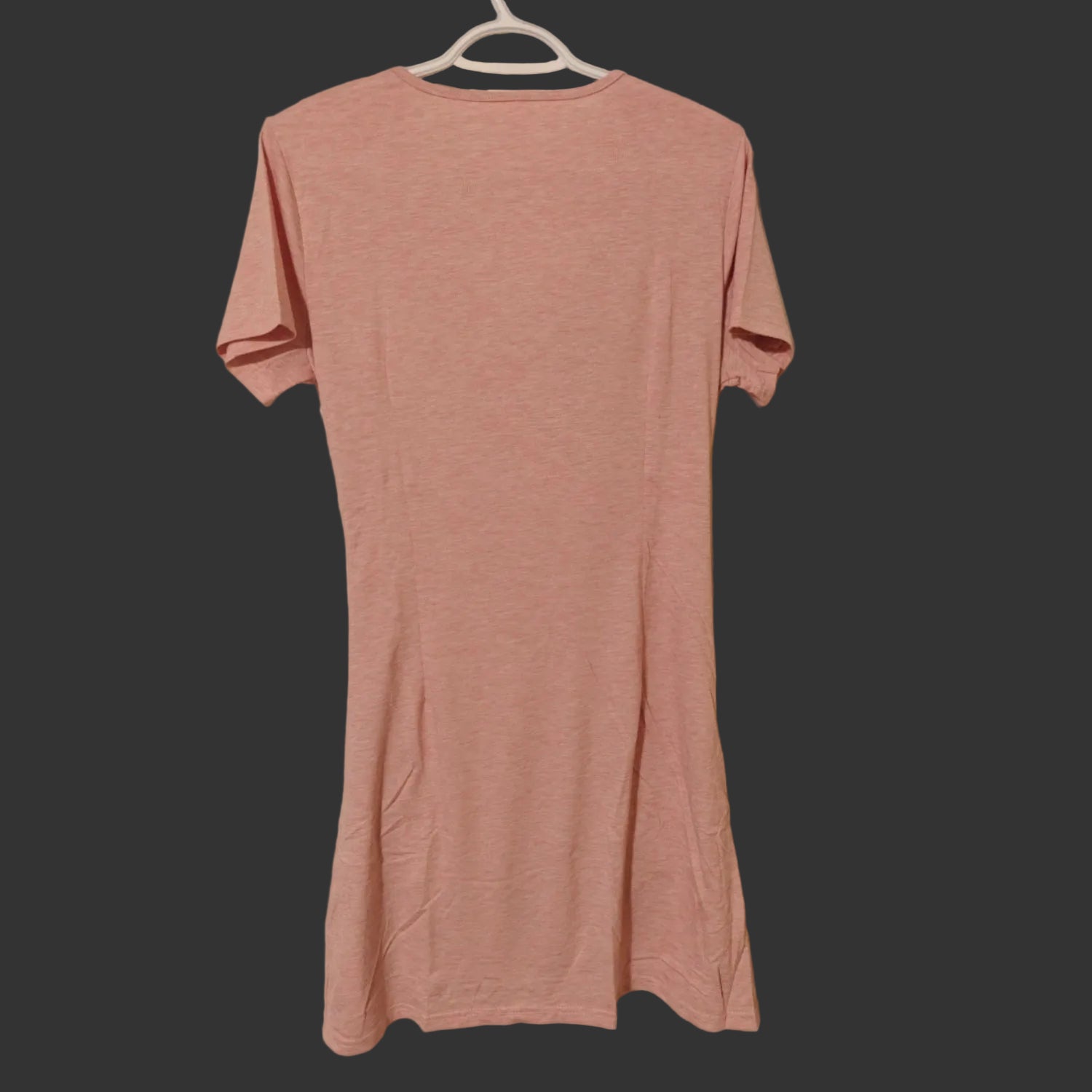 C23 - Jaysreate Women's Casual Summer Dress Ruffle T Shirt Ruched V Neck Tunic Short Sleeve Sun Dress for Women Beach Wear
