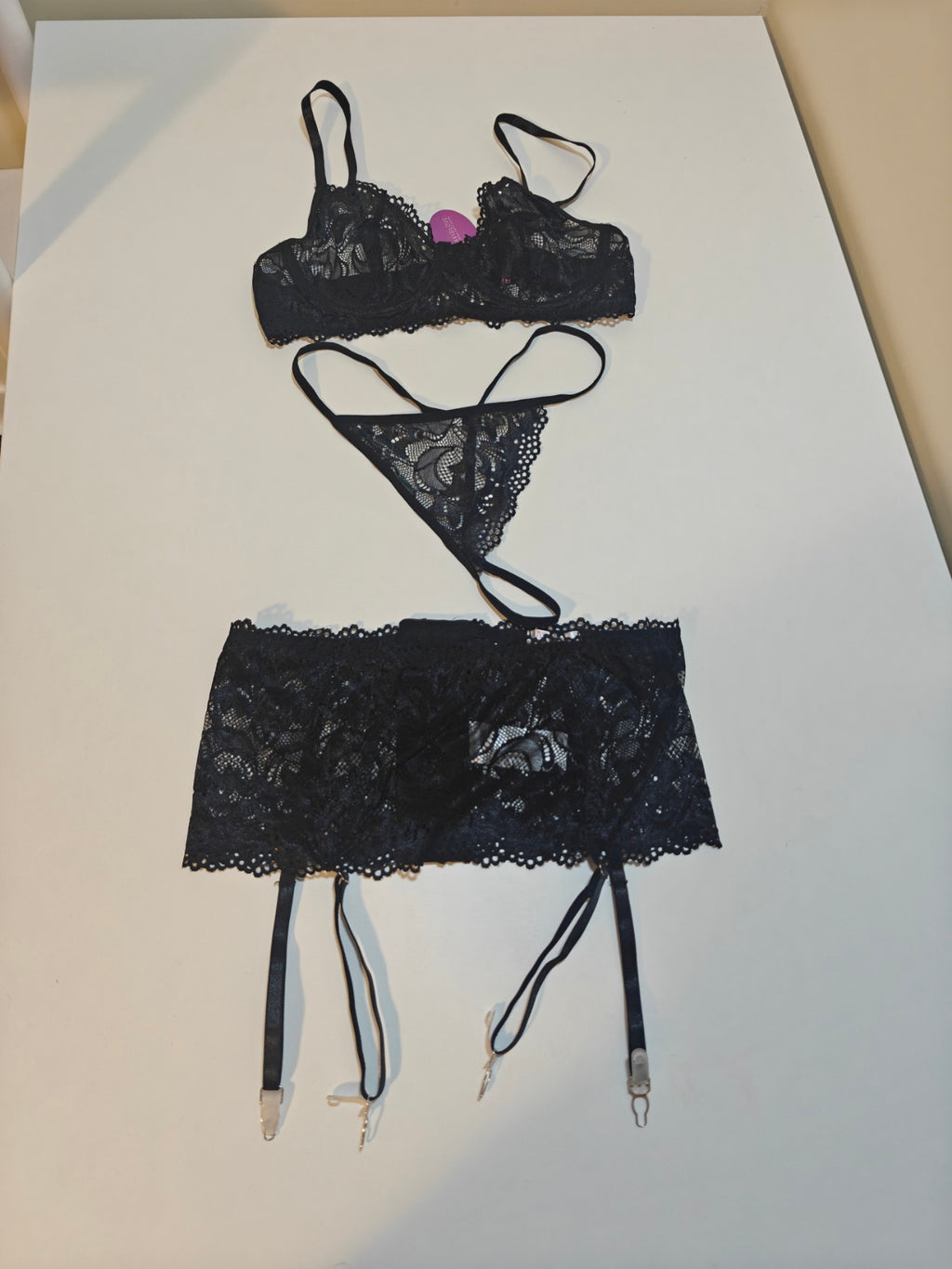 C69 - Avidlove Women Lingerie Set Sexy Underwire Garter Lingerie Lace Babydoll | Sexy Bra and Panty Sets, High Waisted, Garter Belt