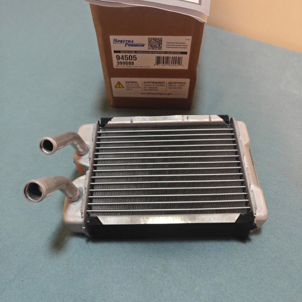 A110 - Spectra Premium 94505 Vehicle HVAC Heater Core Replacement